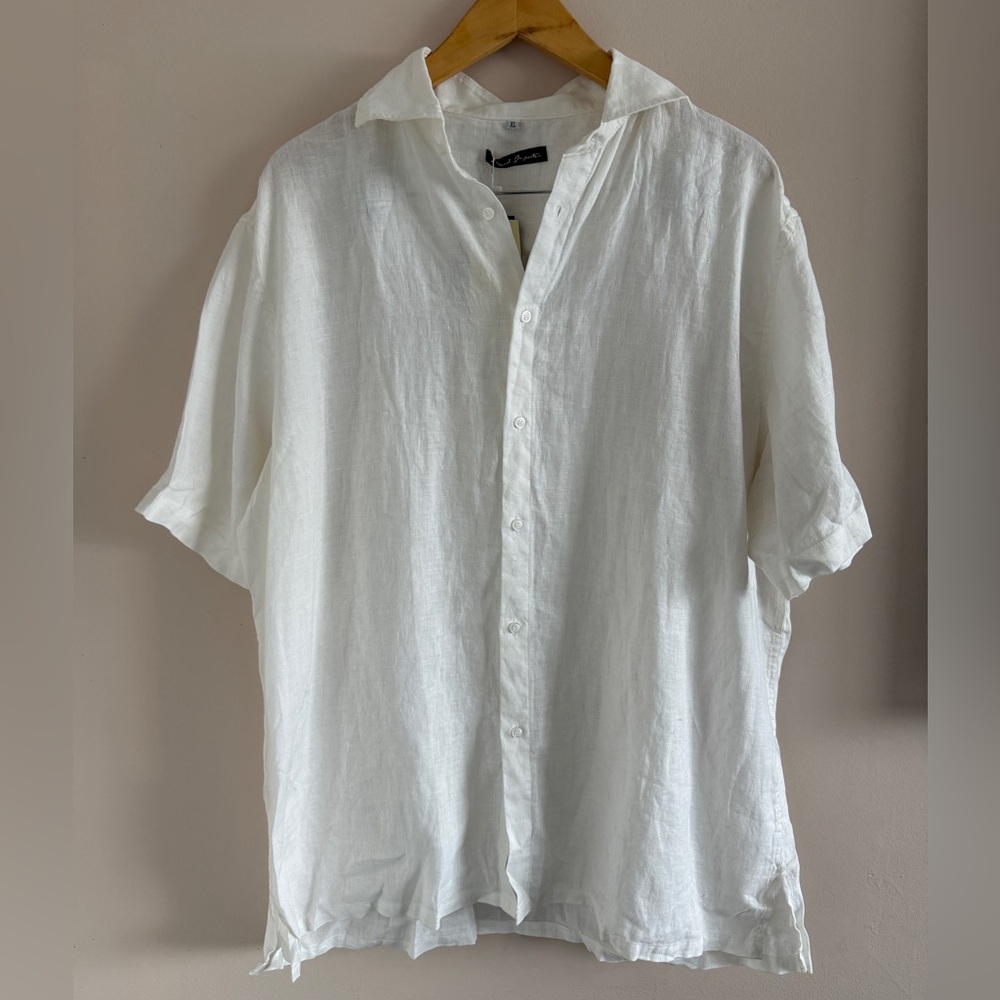 Amalfi Shirt Classic White Casual Button Down Shirt